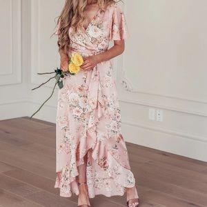 COPY - Floral Satin Jessakae Dress